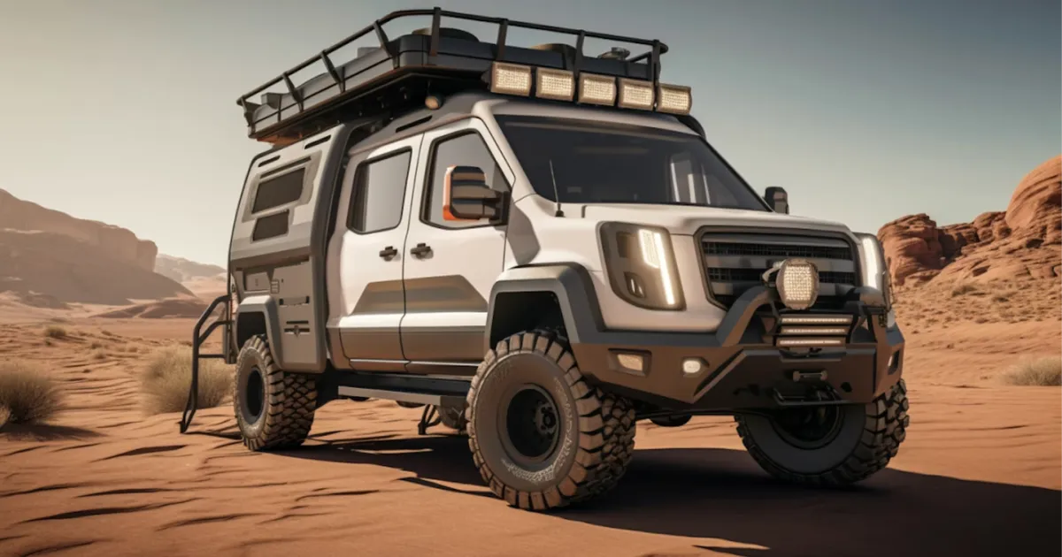 Electric truck cockpit interface showing load metrics, range estimates, and system status.